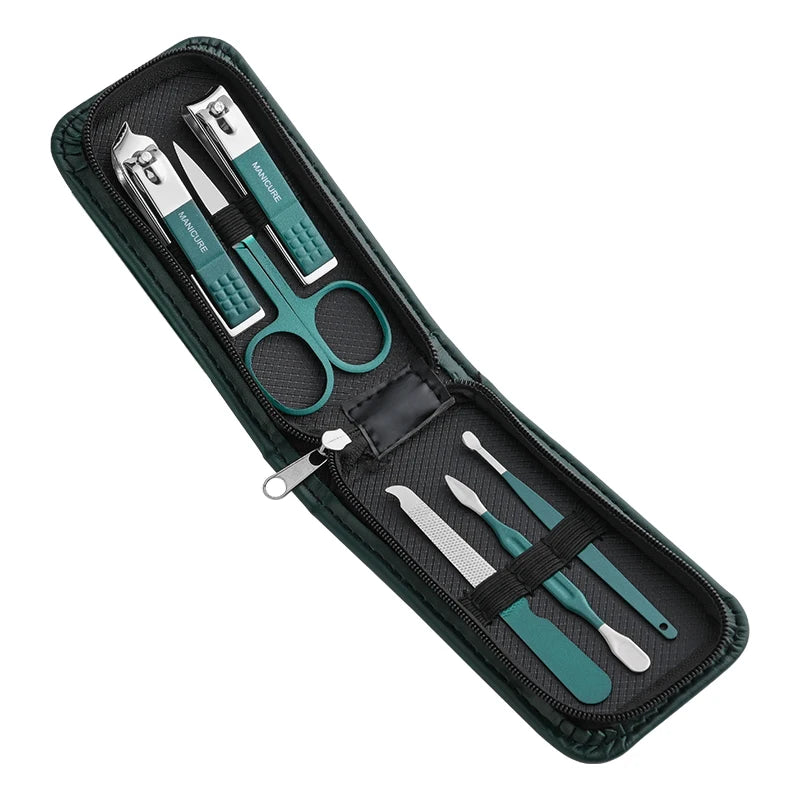 Nail Scissors Set Household High End Mens E Mulheres Especiais Nail Clippers Manicure Beauty Tools 6 Piece Portable Household